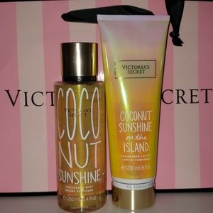 New coconut sunshine spray and lotion